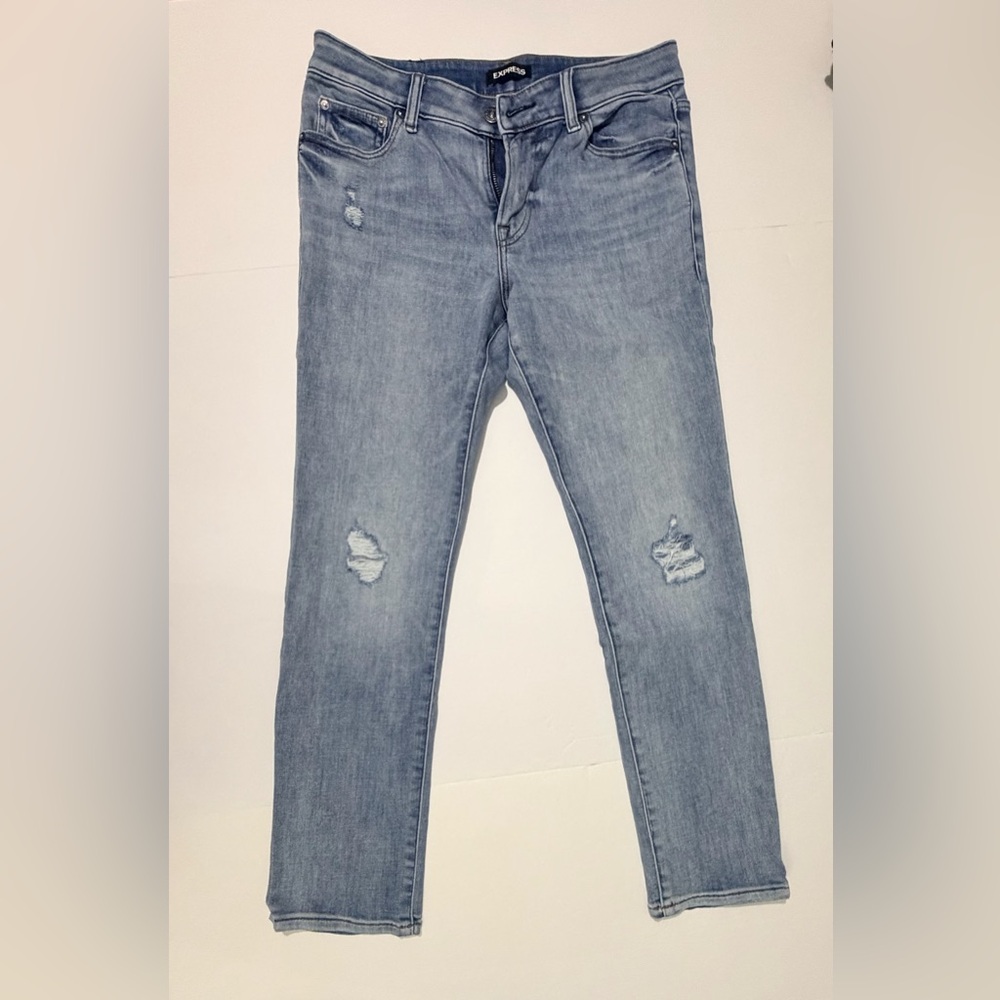 Express Men's Slim Jeans - Light Blue